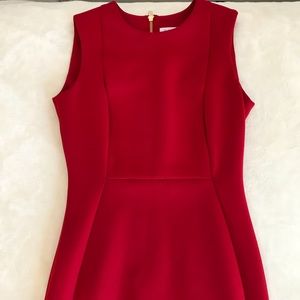 Calvin Klein red dress!